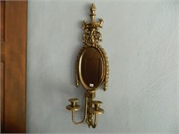 PAIR -- BRASS WALL SCONCES