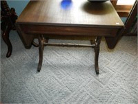 MAHOGANY DROP LEAF SIDE TABLE