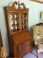 CHERRY SECRETARY BOOKCASE DESK