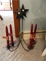 2-- METAL HANGING CANDLE HOLDERS