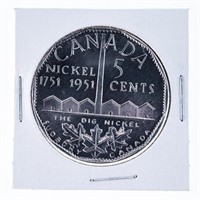 1751-1951 The Big Nickel 5 Cents