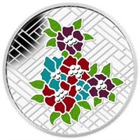 RCM 2014 Fine Pure Silver $20 Stained Glass Castle