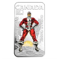 1 oz. Pure Silver Coloured Coin - Captain Canuck -