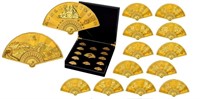 Chinese Lunar Calendar Medallion Set -24kt gold -