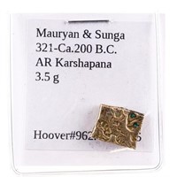 MAURYAN & SUNGA 321-CA.200 B.C. AR KARSHAPANA 3.5G