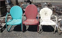 (3) Vintage Lawn Chairs