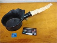 Chinese Ladle/Pot with Carved Handle