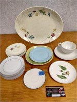 Asst Vintage Plates & Saucers