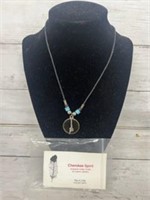 Indian mood necklace with cannon pendant