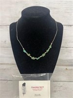 Indian turquoise beaded necklace