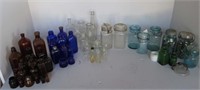 Glass Bottles, Jars & Marbles