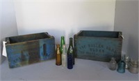 The Dalles Soda Works Wood Crates & Glass Bottles