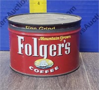 Vintage Folger's Coffee Can