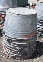 (10) Metal Cherry Buckets