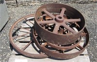 (3) Metal Wheels