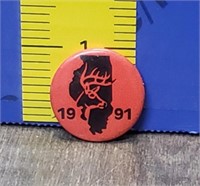 1991 Illinois Deer Pin