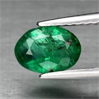 CERT 0.73 Ct Natural Emerald Zambia