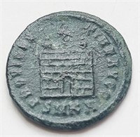 Camp Gate Constantine I AD307-337 Roman Coin 19mm