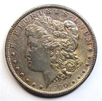 1900 Morgan AU Silver Dollar