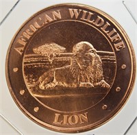 1 Oz Fine Copper Lion