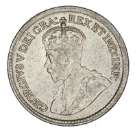 1919 Canada 5 Cent Coin EF 92.5% Silver