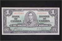 1937 Bank of Canada $1 EF Note