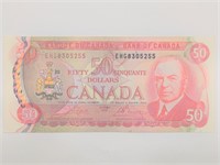 1975 Bank of Canada $50 UNC