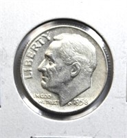 1958-D USA Silver Dime