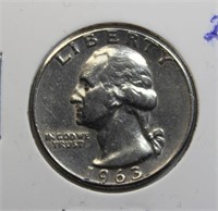 1963 USA Silver Quarter