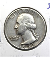 1952-D USA Silver Quarter
