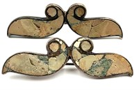 Taxco Sterling and Mineral Brooches