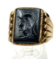 10K Gold Romanesque Soldier Ring