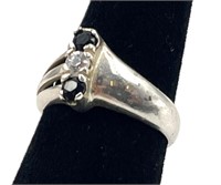 Sterling Silver Three Stone Ring