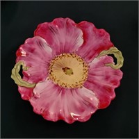 Vintage Austrian Porcelain Flower Plate