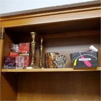 Contents of Shelf - Candle Holders & Candles