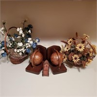 Flower & Bookend Decorative Accents