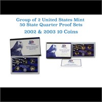 2002-2003 United States Quarters Proof Set - 10 pc