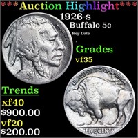 ***Auction Highlight*** 1926-s Buffalo Nickel 5c G