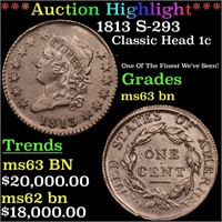 ***Auction Highlight*** 1813 Classic Head Large Ce