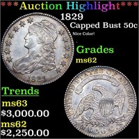 ***Auction Highlight*** 1829 Capped Bust Half Doll