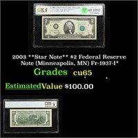 2003 **Star Note** $2 Federal Reserve Note (Minnea