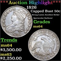***Auction Highlight*** 1826 Capped Bust Half Doll