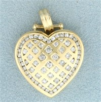 1ct TW Diamond Heart Pendant in 14k Yellow Gold