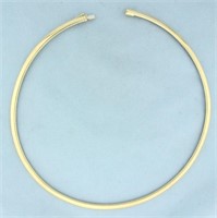 Omega Link Necklace in 14k Yellow Gold