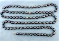 52 inch Baroque Tahitian Pearl Rope Strand Necklac