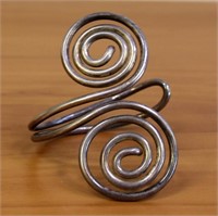 Unique Design Wrap Cuff Bracelet in Sterling Silve