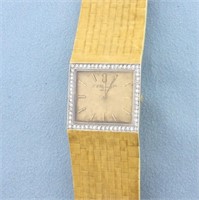Mens Vintage Chopard L.U.C Diamond Watch in Solid