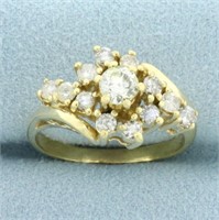 1ct Diamond Engagement Ring in 14k Yellow Gold