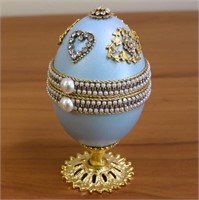 Jewelry Treasure Box Faberge Style Goose Egg