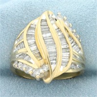 2ct Baguette and Round Diamond Statement Ring in 1